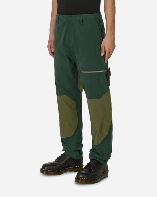Phingerin Green Moving Diagonal Pants for men