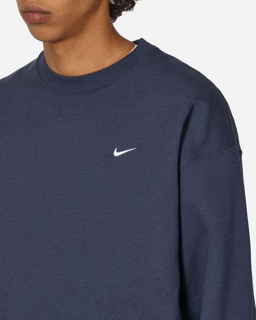 Nike Solo Swoosh Crewneck Sweatshirt Thunder Blue for men
