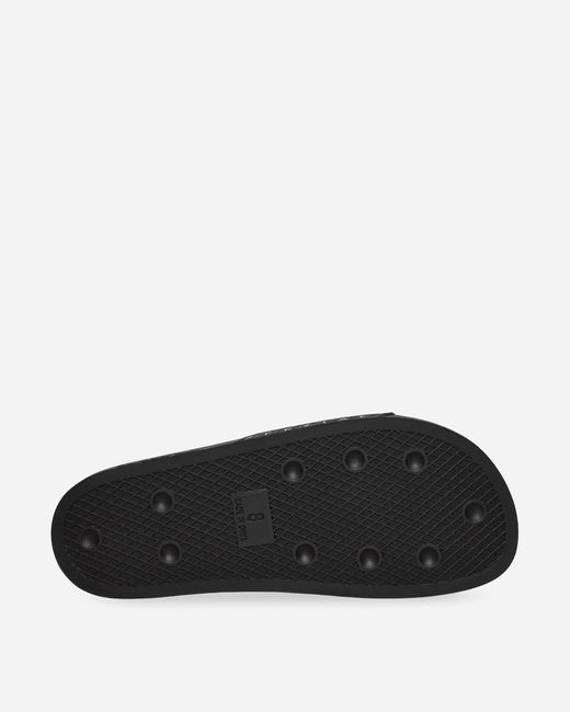 Adidas White Adilette Spzl Slides Core Black for men