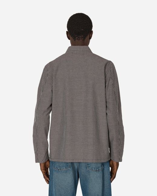 Our Legacy Gray Box Longsleeve Shirt French Bistro for men