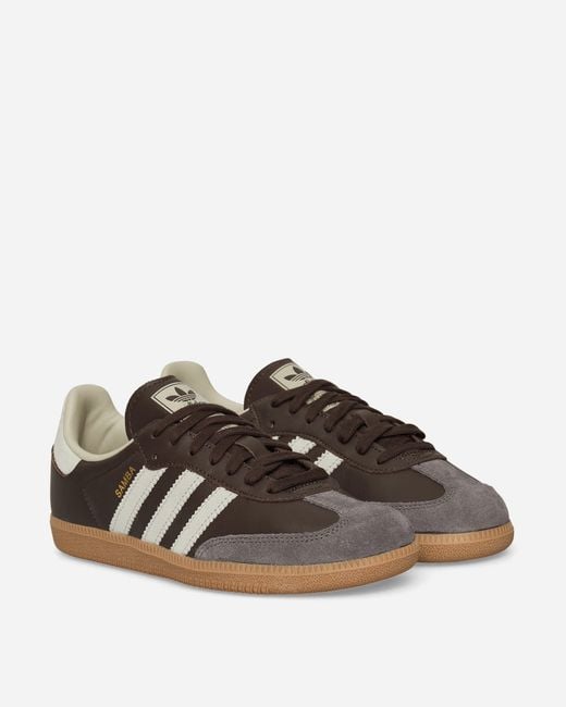 adidas Samba Og Sneakers / Putty Grey / Gold Metallic in Brown for Men |  Lyst