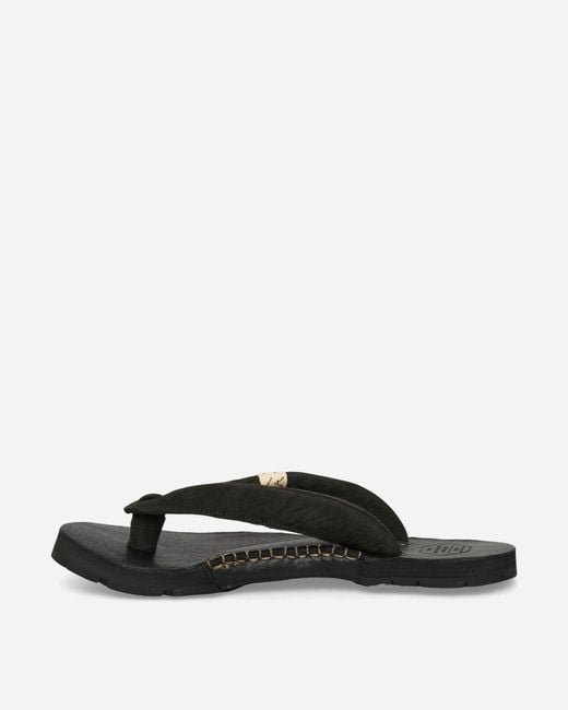 Visvim Black Lama Sandal-Folk for men