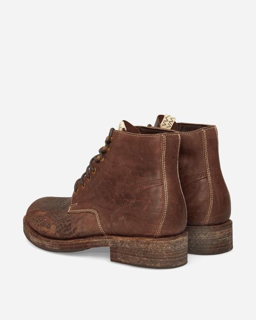 Visvim Brown Virgil Boots-folk Dark for men