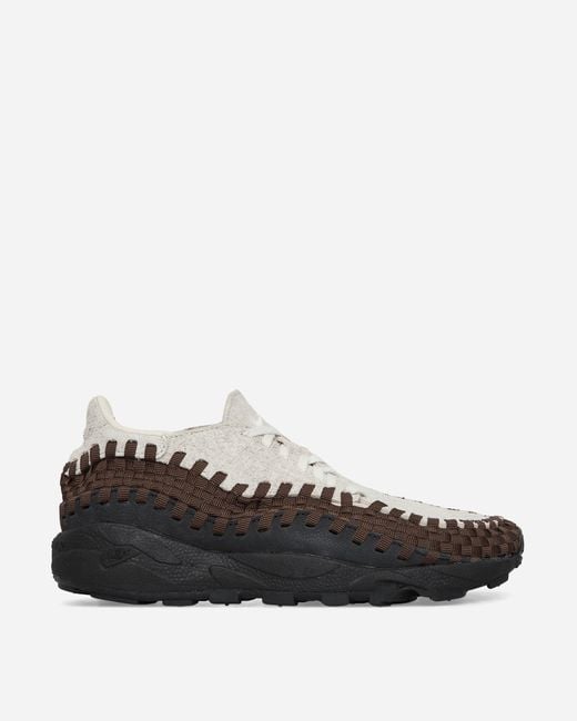 Nike Black Wmns Air Footscape Woven Sneakers Light Orewood Brown / Coconut Milk for men