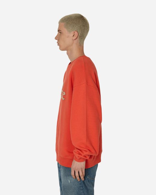ERL Red Venice Crewneck Sweatshirt for men