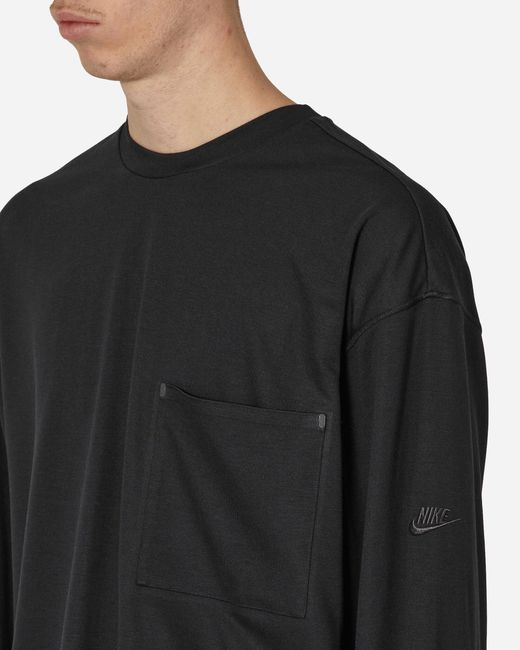 Nike Black Sportswear Dri-fit Longsleeve T-shirt for men