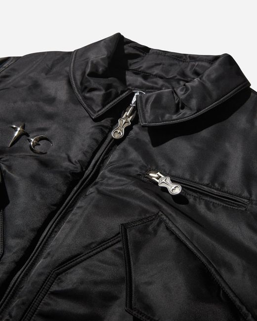 Thug Club: Black 'A Wingless Bird' Bomber Jacket | SSENSE