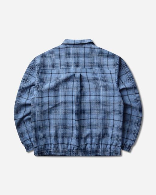 Nike Blue Tartan Loose Jacket Work for men