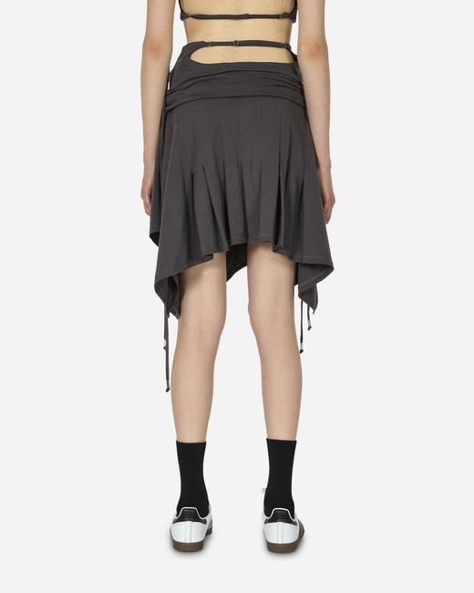 Toile Studios Black System Midi Skirt Charcoal