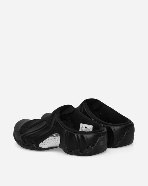 Nike Black Clogposite Mules / Metallic Silver for men