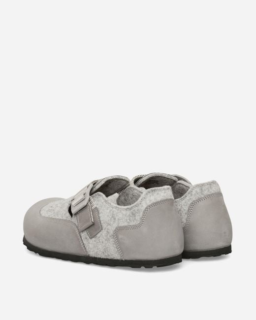 Birkenstock White London Nova Sandals Stone Coin for men