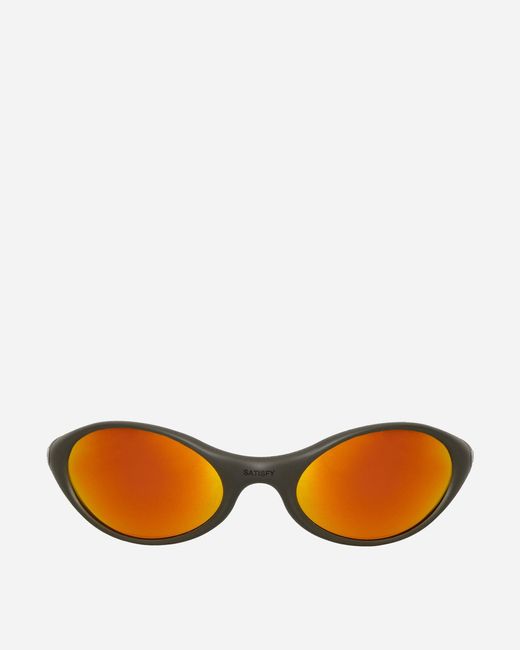 Oakley Orange Satisfy Eye Jacket Sunglasses Matte for men