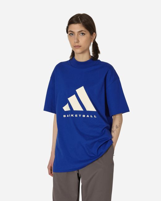 Adidas Blue Basketball T-shirt Lucid