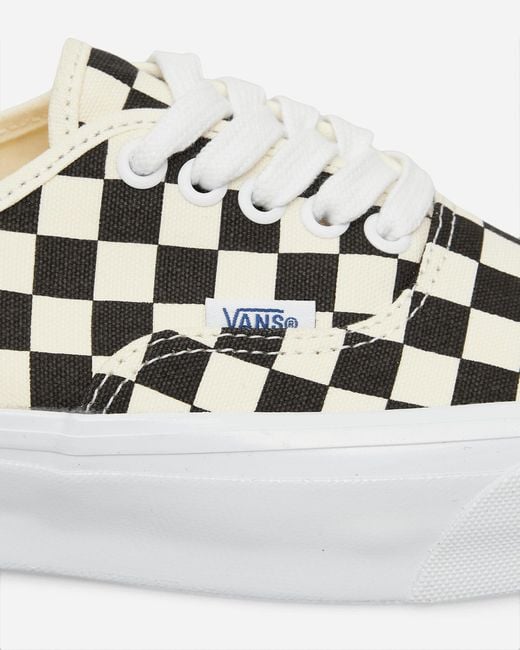 Vans White Og Authentic Lx Sneakers Checkerboard for men