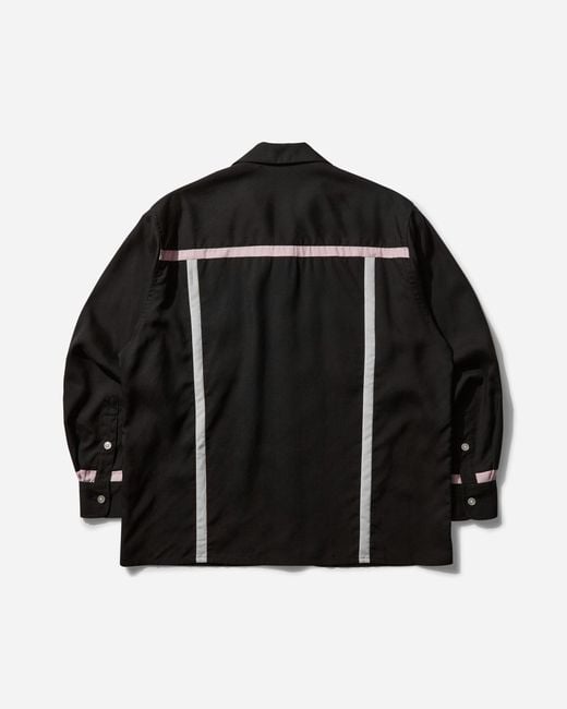 Wacko Maria Black S Switching Shirt (Type-2) for men