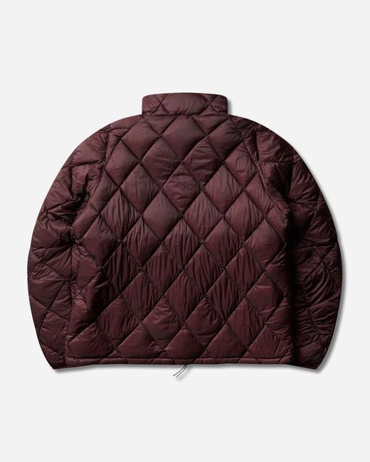 Roa Red Nuna 800 Fill Power Hooded Down Jacket Burgundy for men