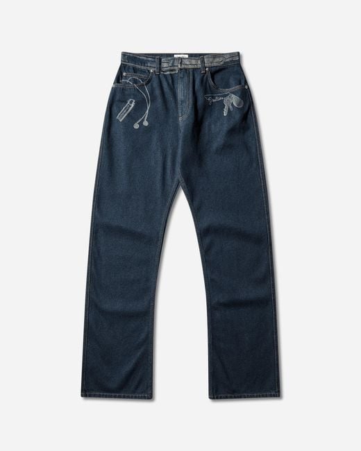 Jean Paul Gaultier Blue Women S Trompe L Œil Jeans Indigo