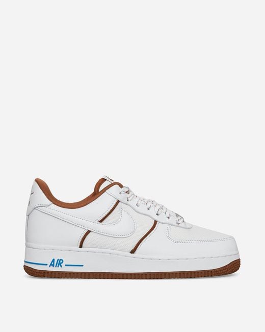 Nike White Air Force 1 07 Lx Sneakers / Light British Tan for men