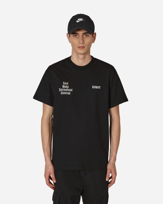 Carhartt WIP Black Letterman T-shirt for men