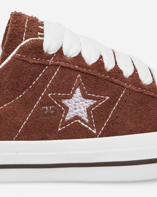 Converse Brown Quartersnacks One Star Pro Sneakers Dark Clove for men