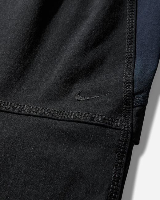 Nike Blue Tech Dri-Fit Woven Pro Color-Block Pants Obsidian for men