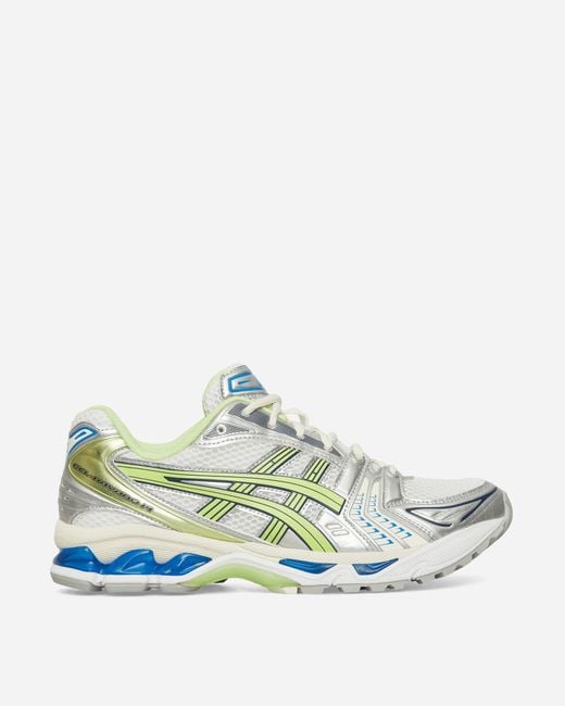 Asics White Gel-Kayano 14 Sneakers Lime for men