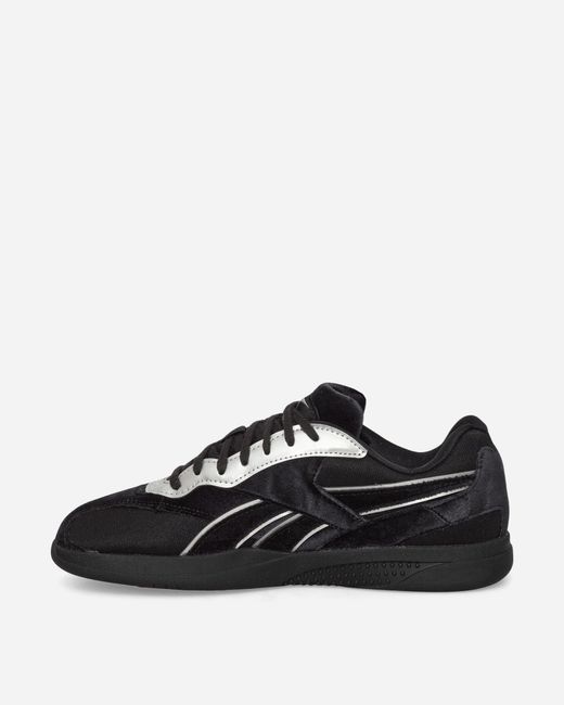Reebok Black Pleasures Hammer Street Sneakers / Silver for men