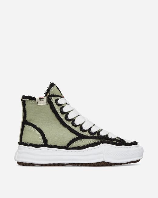 Maison Mihara Yasuhiro Natural Peterson Og Sole Overhanging Canvas High Sneakers Khaki for men