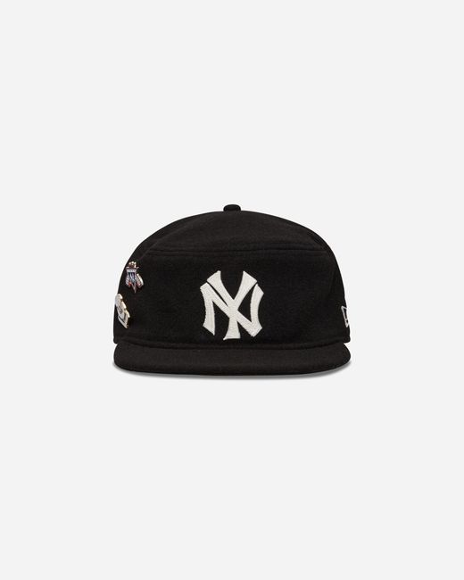 KTZ Black New York Yankees Mlb Cooperstown Pin Pillbox Adjustable Cap for men