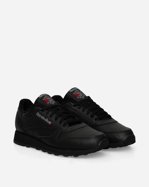 Reebok Black Classic Leather Premium Sneakers Core / Pure Grey for men