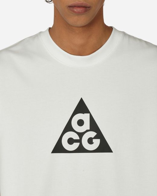 Nike Acg Dri-fit Logo T-shirt Summit White for men