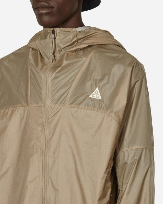 Nike Natural Acg Cinder Cone Windproof Jacket Khaki for men