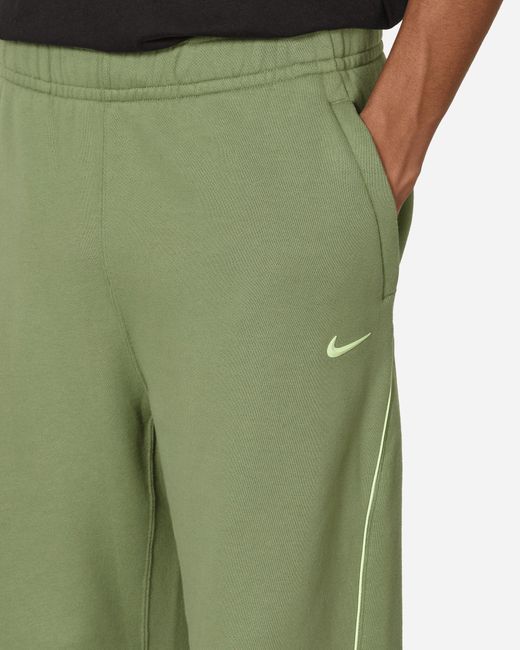 Nike Nocta Open Hem Fleece Pants Oil Green for men