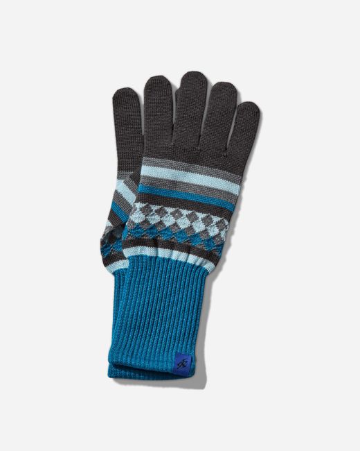 Asics Blue Novalis Aquifolia Knit Gloves Anchor Grey / Sky for men