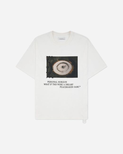 Oamc Peacemaker White Men S Landart 03 Loose Fit T-shirt for men