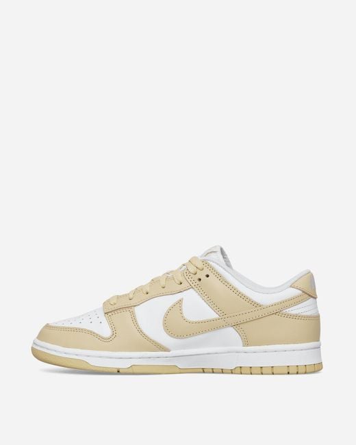 Nike Dunk Low Retro Sneakers White / Team Gold in Natural for Men | Lyst