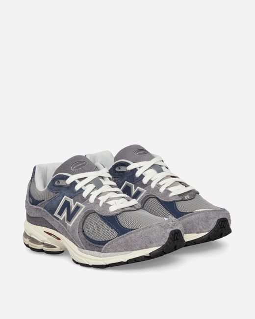 New Balance Blue 2002r Sneakers Navy / Castlerock / Shadow Grey for men
