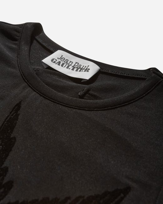 Tシャツ・カットソー JEAN PAUL GAULTIER BLACK VISCOSE TOP Jean Paul Gaultier Women S Tattoo Viscose Jersey Tank Top in