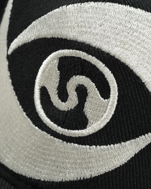 Stills Black Cut-Out Embroidered Cap for men