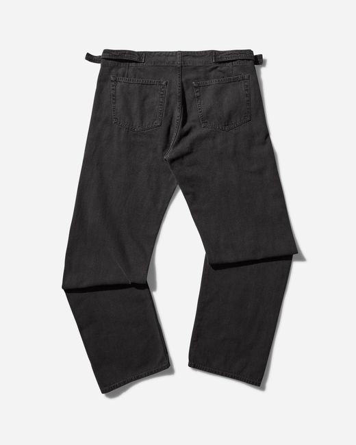 Our Legacy Black S Trucker Trousers Ash for men