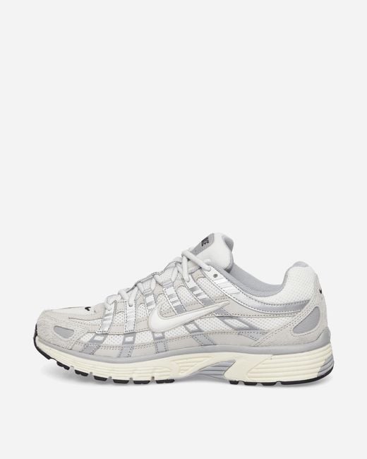 Nike White P-6000 Sneakers Light Bone / Pale Ivory for men
