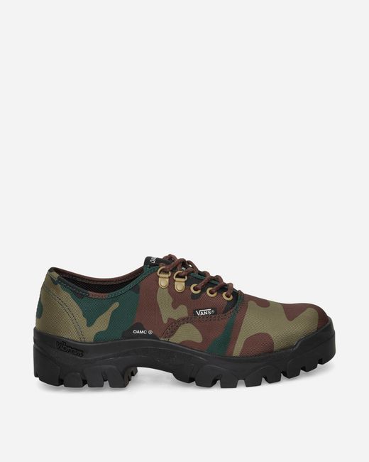 Vans Brown Oamc Authentic Oxford Sneakers Woodland Camo for men