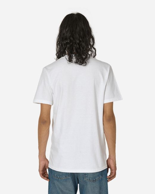 Anything White Curved Logo T-Shirt for men