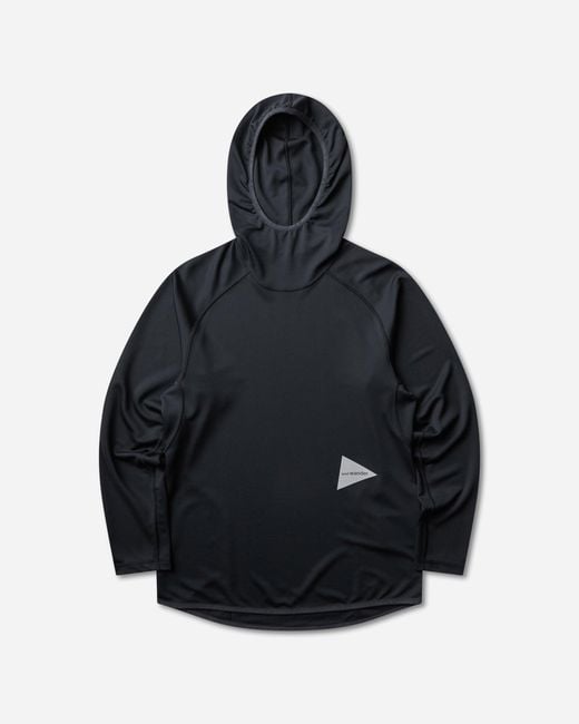 And Wander Blue Dry Jersey Hoodie for men