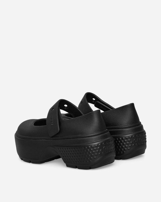 CROCSTM Black S Stomp Mary Jane Clogs for men