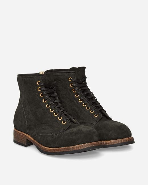 Visvim Black Brigadier Mid-Folk Boots for men