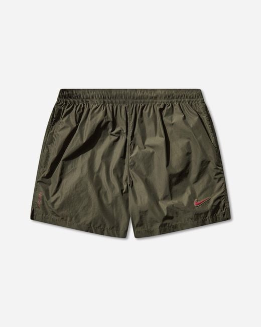 Nike Green Men S Nocta Cardinal Nylon Shorts Cargo Khaki for men