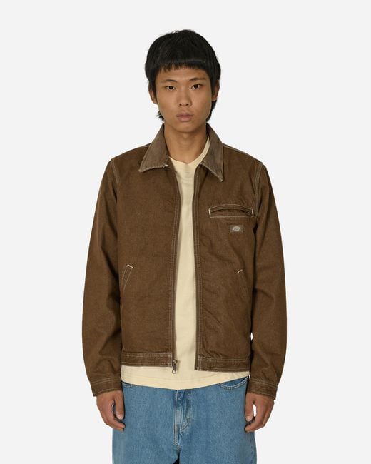Dickies Brown Stevensville Painter Jacket Mushroom for men