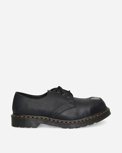 Dr. Martens Black 1461 Metal Toe Leather Shoes for men
