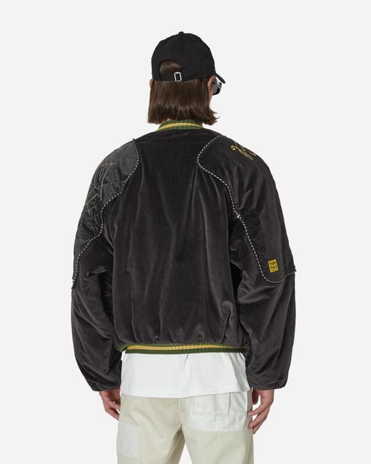 Kapital Velveteen Sham Bomber Jacket (rainskull And Snake) in